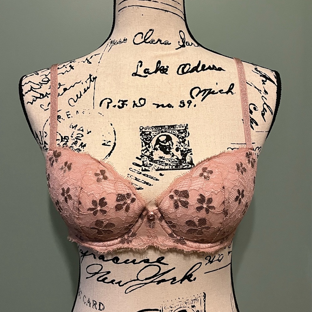 Victoria's Secret Dream Angels Pink Floral Bra Intimates
